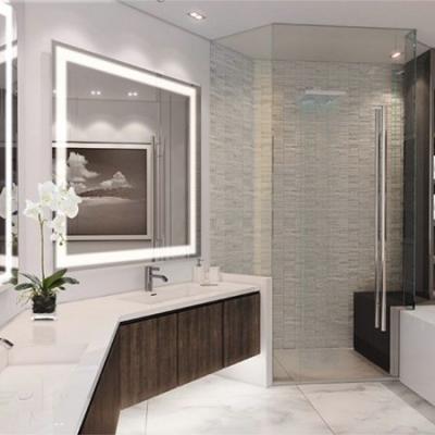 Paramount Miami Worldcenter one and two bedroom bathroom