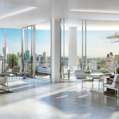  Paramount Miami Worldcenter penthouse living room